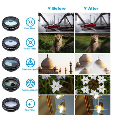 APEXEL Universal Phone Lens Kit